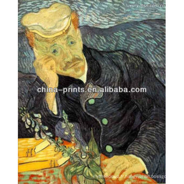 Peinture à l&#39;huile célèbre de portrait Van Gogh sur toile